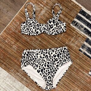 Leopard Print Bikini Set